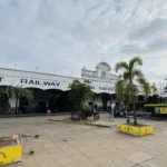 Colombo Fort Railway Station main building seen from the front
