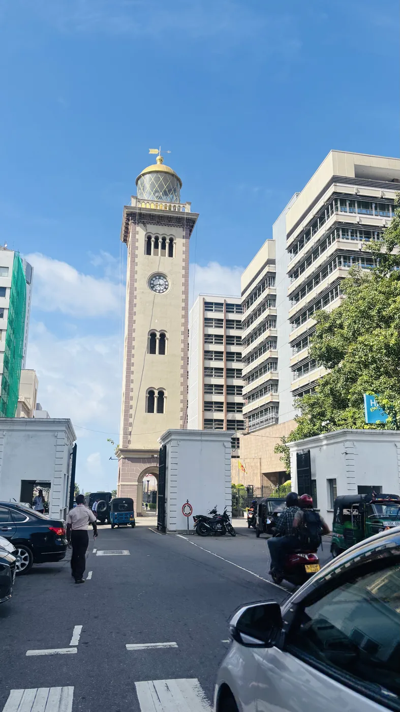 Colonial-era clock tower in the Colombo Fort district
