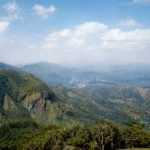 Panoramic mountain view from the Moon Plains viewpoint, Nuwara Eliya