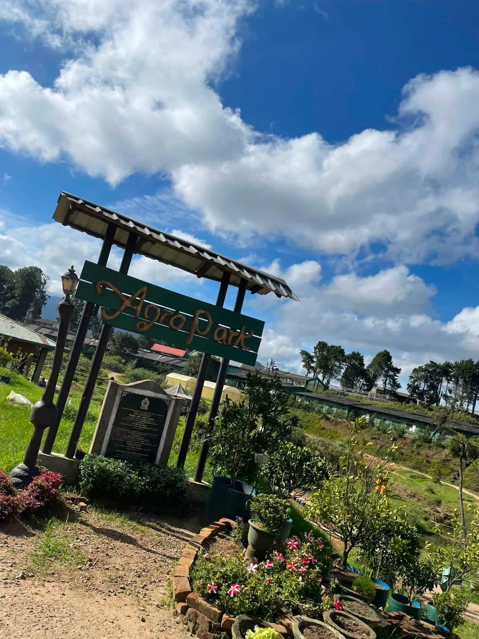Entrance sign of Seethaeliya Agro Park near Moon Plains